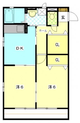 シャンテ 201号室 間取り