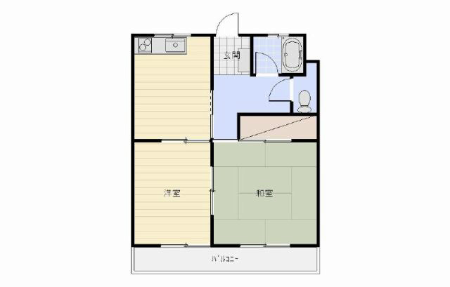 サンフラワーⅡ 102号室 間取り