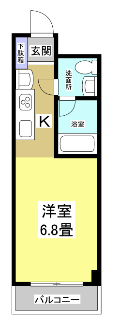 エムケー木戸 102号室 間取り