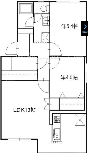 ハイクレストサンシャインⅠ 間取り図