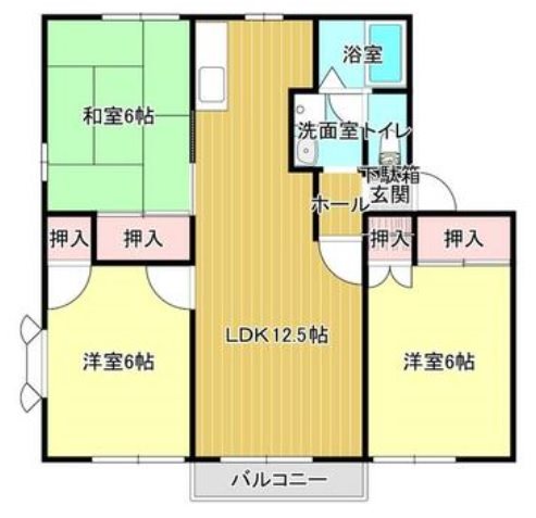 ラシーヌ広沢 間取り図