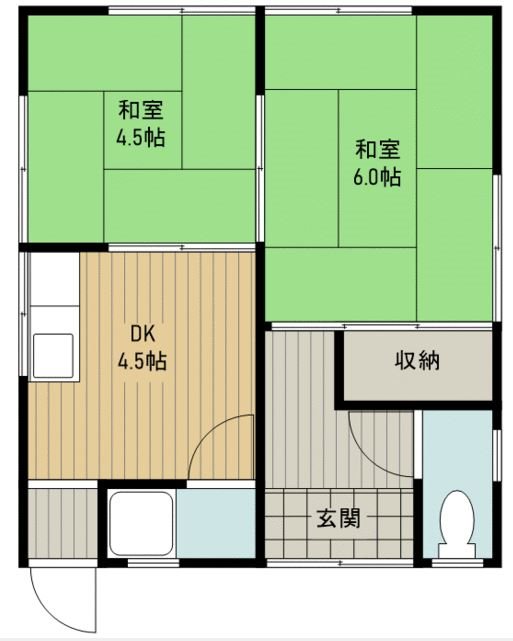 有玉西町貸家 間取り