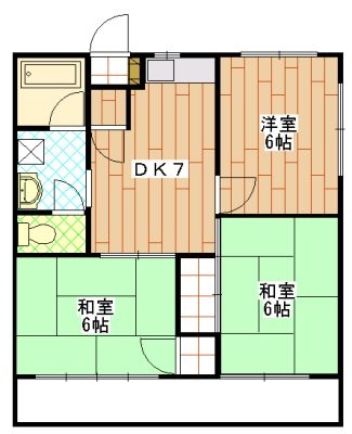 エルミタージュⅡ 202号室 間取り