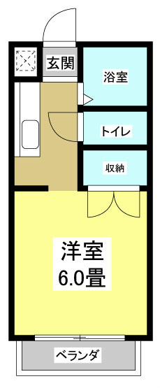 コーポ丁田 間取り図