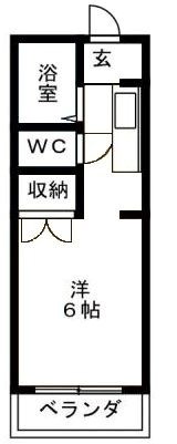 コーポ丁田 間取り図