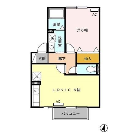 ラ・コリーヌ Ａ 間取り図