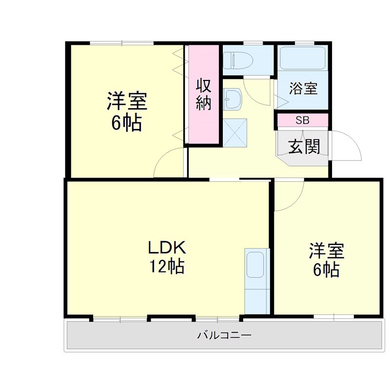 武藤ハイツⅡ 間取り図