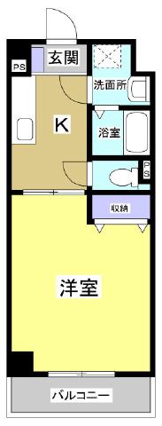 エスプリ 306号室 間取り