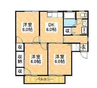 セジュールむらまつ 201号室 間取り