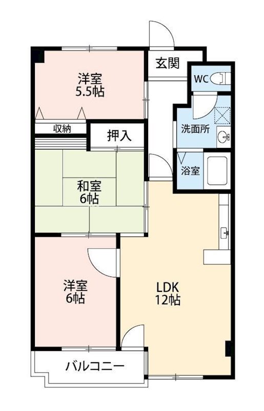 ダイヤモンド寿泉 406号室 間取り