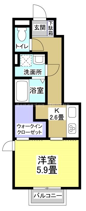 セジュールAYA 101号室 間取り