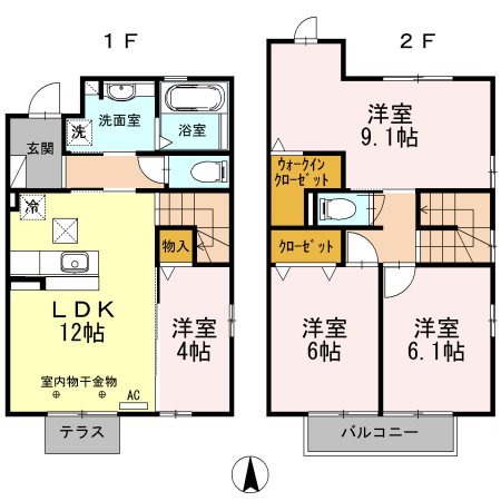 ＷＩＮ&amp;rsquo;Ｓ　Ⅵ 間取り図