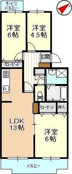 平和ハイツＧ 間取り図