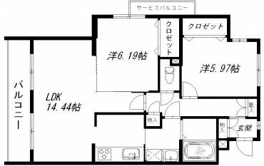 ベルクロンヌ 間取り図