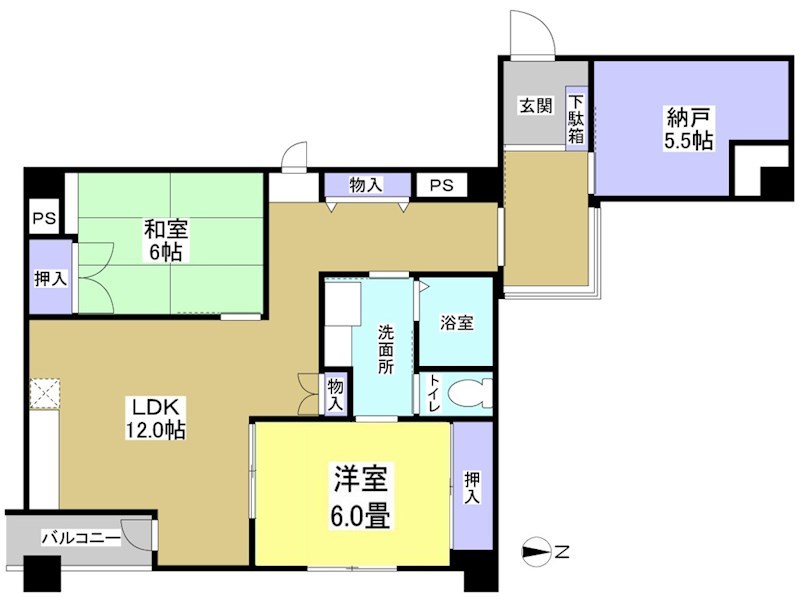 浜松メディカルパークビル(住居) 6-A号室 間取り
