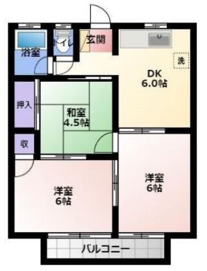 シティコーポすずらんⅠ 間取り図
