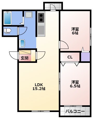 ピュアライフみをつくし 間取り図