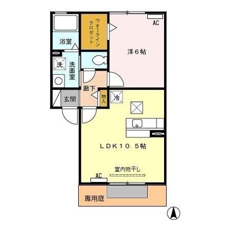 クルール　Ａ 間取り図
