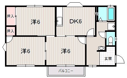 コリーナ蜆塚 間取り図