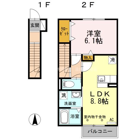 グランドゥール　A 間取り