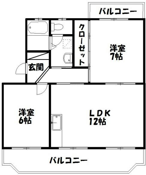 GLANZ 303号室 間取り