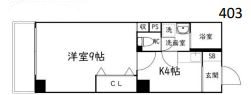 ゴールドサークル尾張町 403号室 間取り