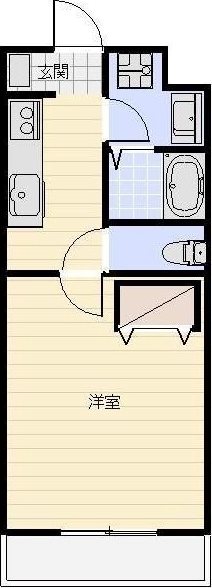 峠の館 107号室 間取り