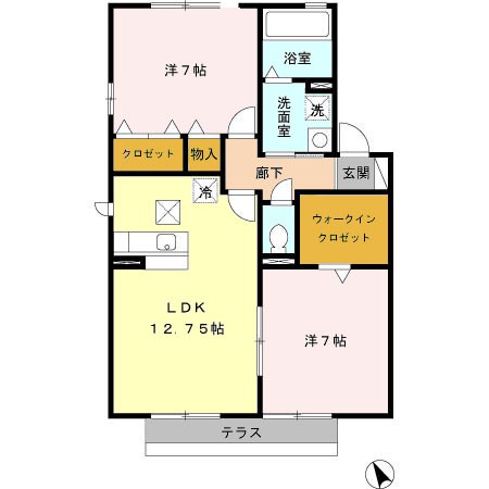ポワール・トゥワイス　C 間取り図