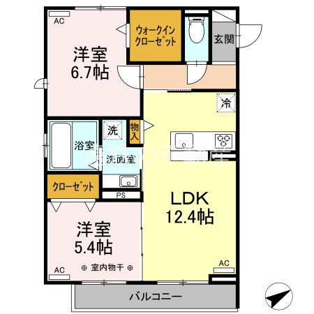 メゾン・サンティール 307号室 間取り