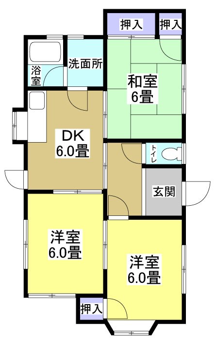 和田貸家 間取り図