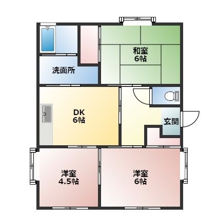 鈴木貸家 間取り図