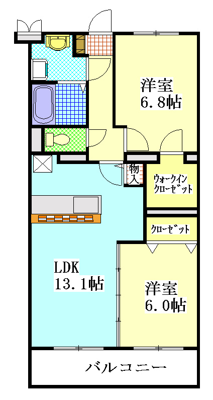 シャルマンⅡ 間取り図