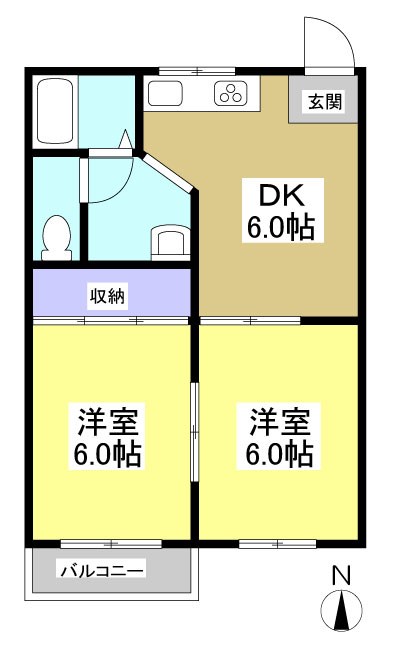 アーバンハイツ Ⅰ 間取り図