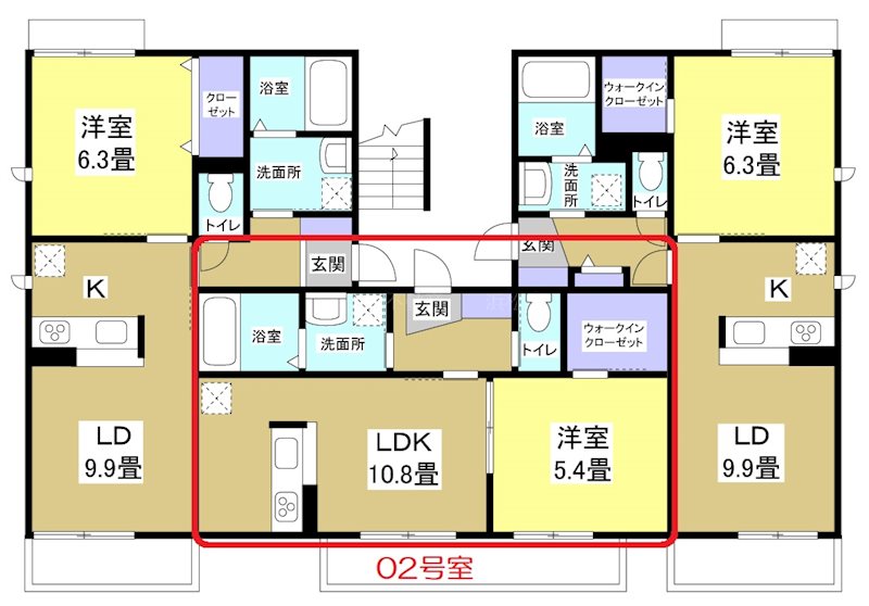 ミネール助信 102号室 間取り