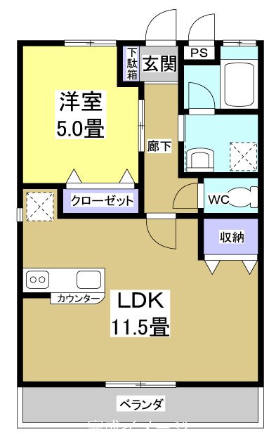 リバティーハイツ 間取り図