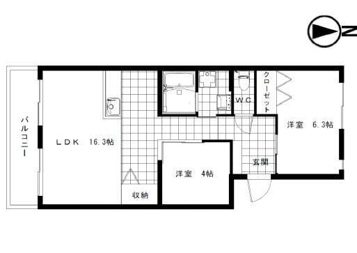 スカイキングⅡplus 間取り図