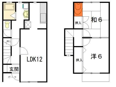 メイプルトゥリー A3号室 間取り