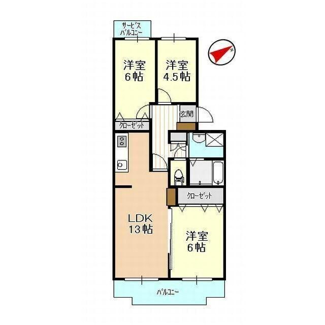 平和ハイツＧ 間取り図