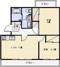ラフォーレ向平 間取り