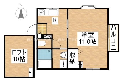 ドルフＫ 203号室 間取り