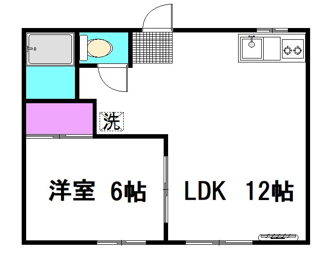 フェリス 101号室 間取り