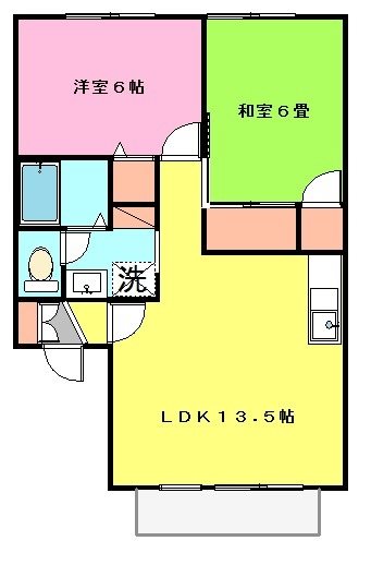 セジュールプランドールB 間取り図