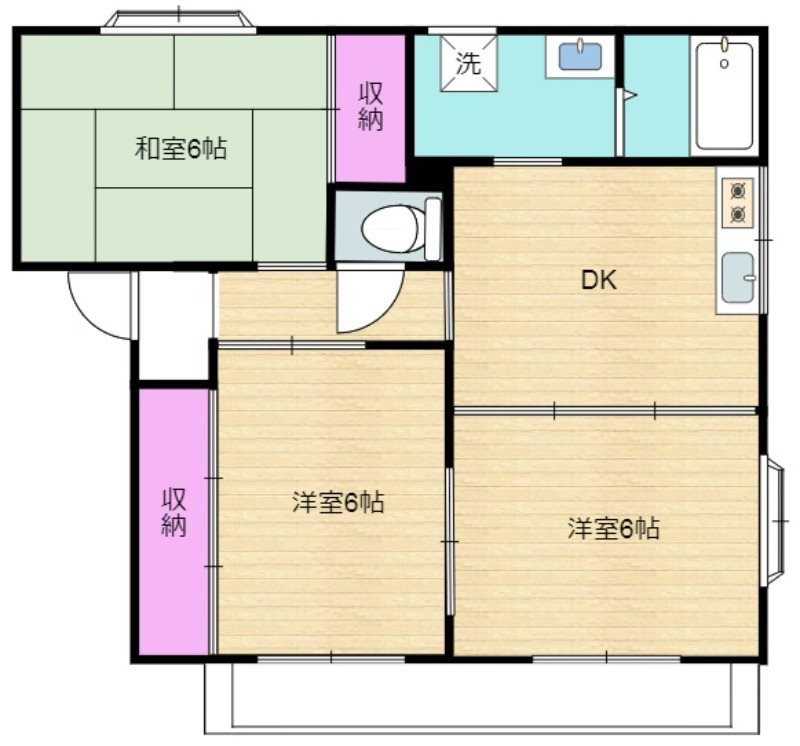 ピュアタウンA 201号室 間取り