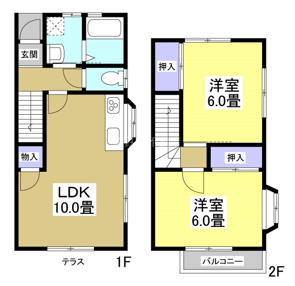 モデラート蜆塚 間取り図