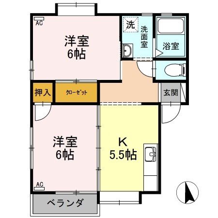 アーバンスプリングB棟  間取り図