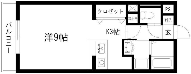 S・AＭK 303号室 間取り