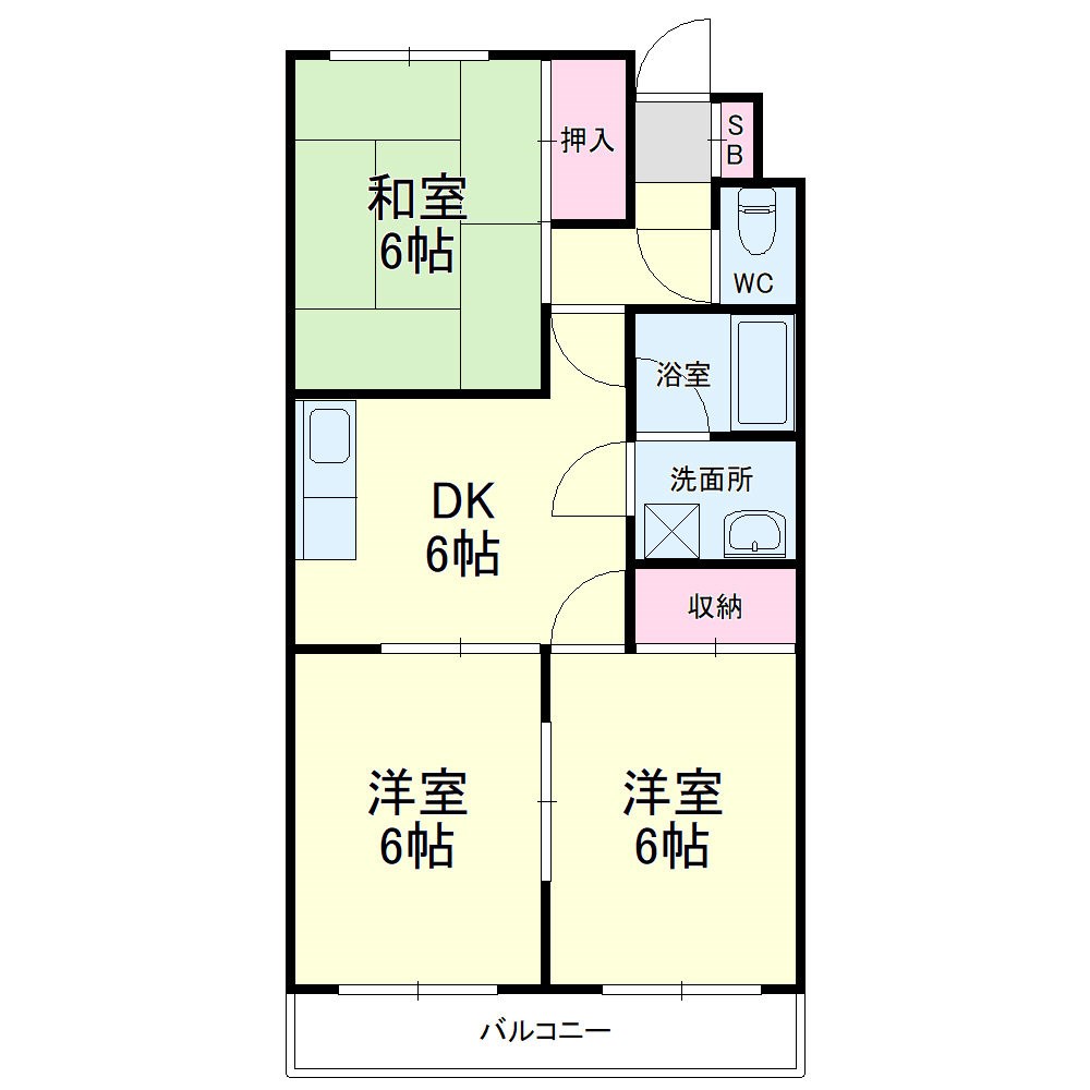 ウィンディホクエンⅡ 間取り図