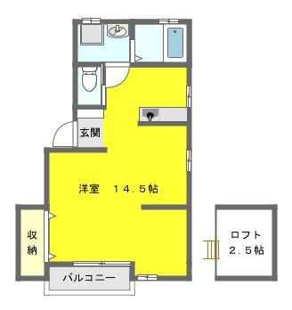 ライフ 101号室 間取り