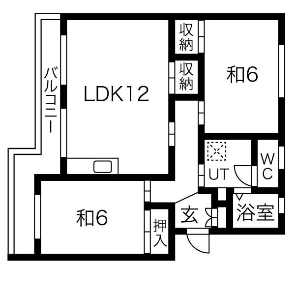 ミヤビメゾンＢ 105号室 間取り