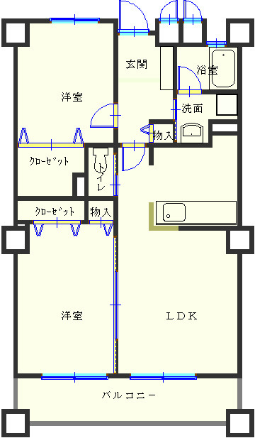 ラフィーネ掛川ｃⅢ 402号室 間取り